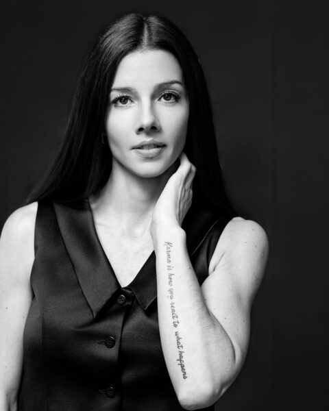 Sesiones fotograficas en blanco y negro mujer Las Condes Santiago