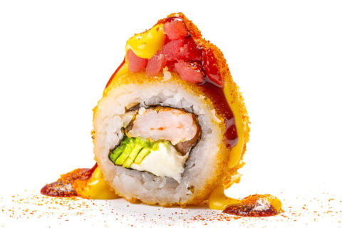 Fotografo gastronómico alimentos nikei rolls sushi Vitacura
