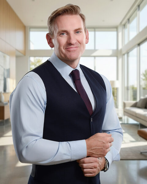 Sesión fotográfica empresa linkedin exterior oficina Vitacura Santiago