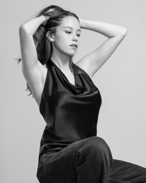 Sesión de fotos en estudio mujer Santiago Chile